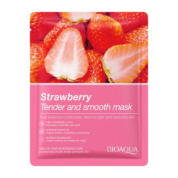 Strawberry face mask BIOAQUA.(81235)